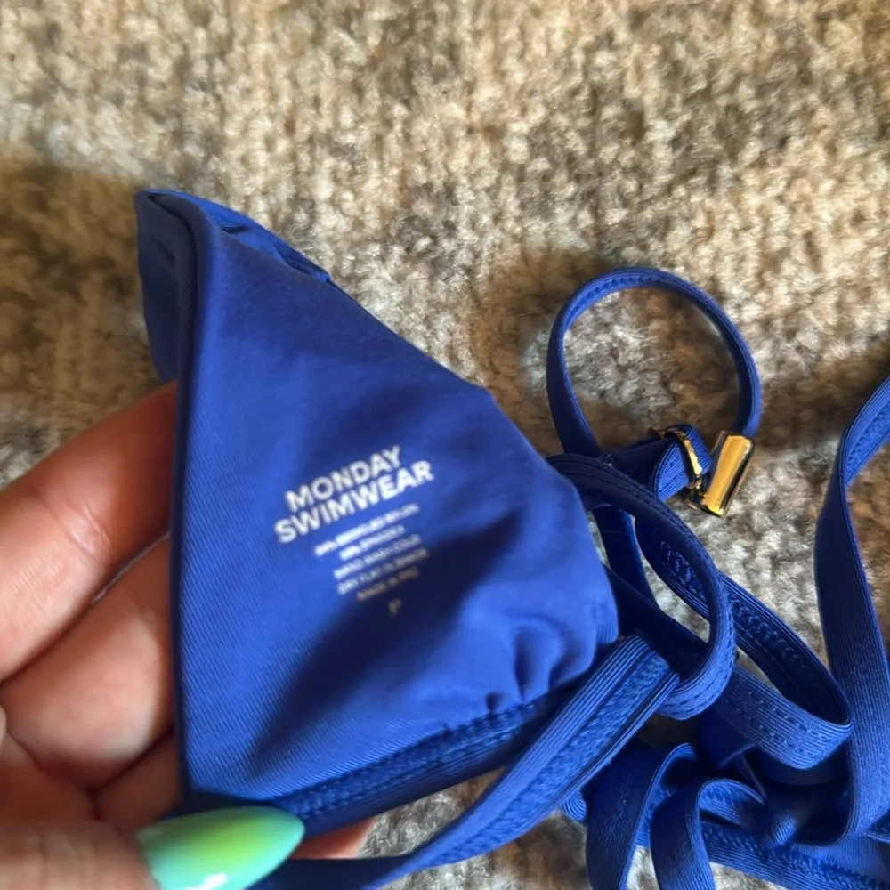 Monday Swimwear Blue Bikini top